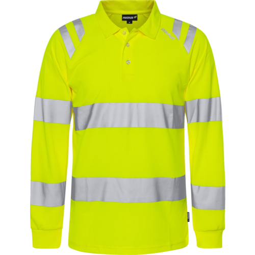 Koszulka polo z długim rękawem, odblaskowa, klasa 3 7864 GPST