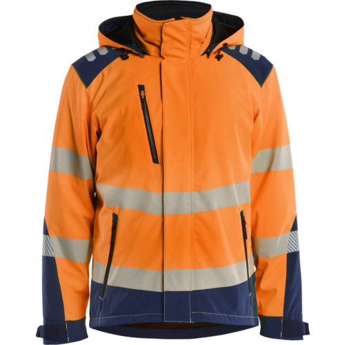 Lekka, zimowa kurtka softshell z podszewką Hi-Vis