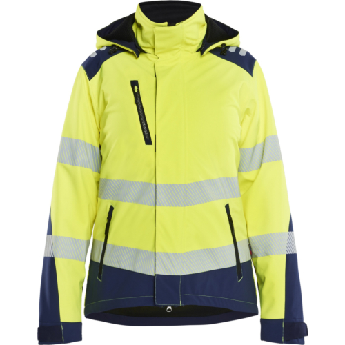 Damska, lekka, zimowa kurtka softshell Hi-vis z podszewką