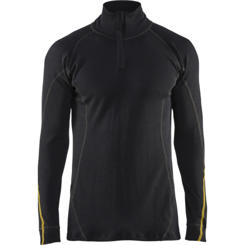 4796 Flame resistant underwear top half zip, 68% merino wool