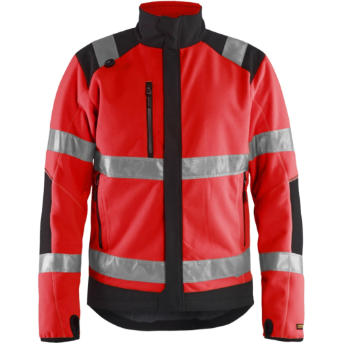 Kurtka polarowa wiatroszczelna High Vis