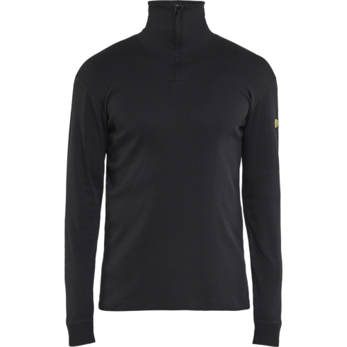 4898 Flame resistant basic zip neck
