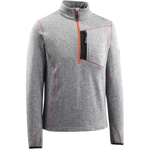 Sweter dzianinowy z zamkiem błyskawicznym do połowy