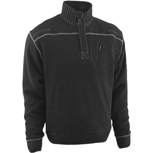 Sweter dzianinowy z zamkiem błyskawicznym do połowy