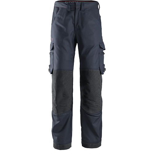 Spodnie robocze z kieszeniami na równej nogawce
