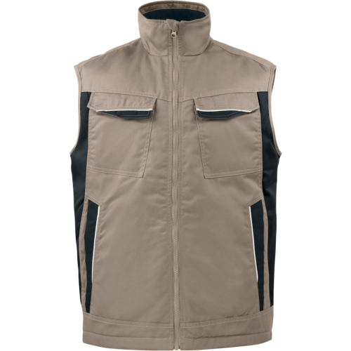 5704 Padded Vest-Khaki-XS